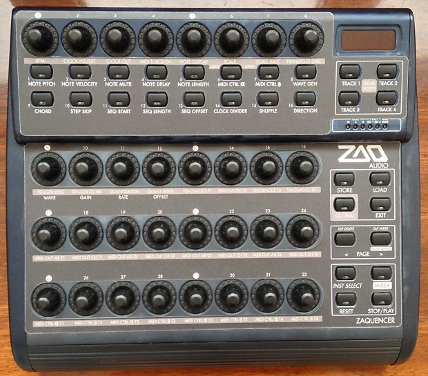 ZAQ Audio Zaquencer - step/grid MIDI sequencer based on Behringer BCR-2000
