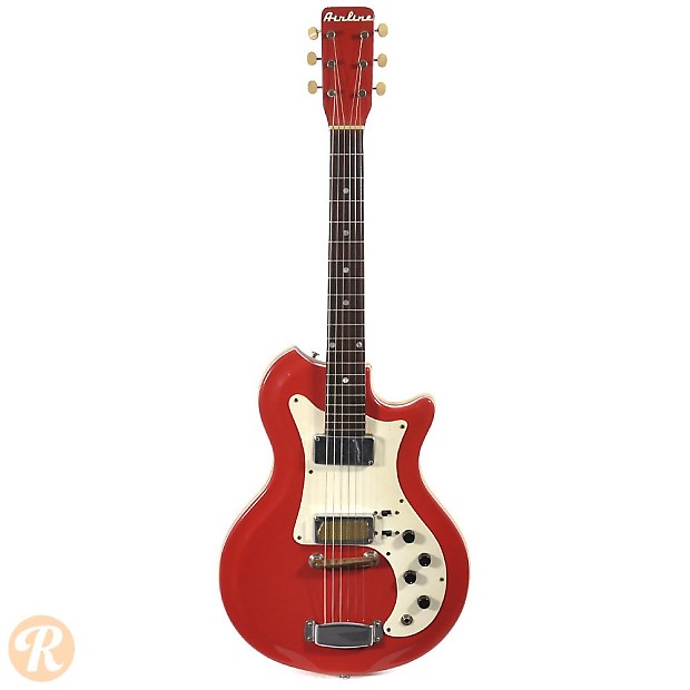 Airline Res-o-glass Single Cutaway Red 1965 image 2