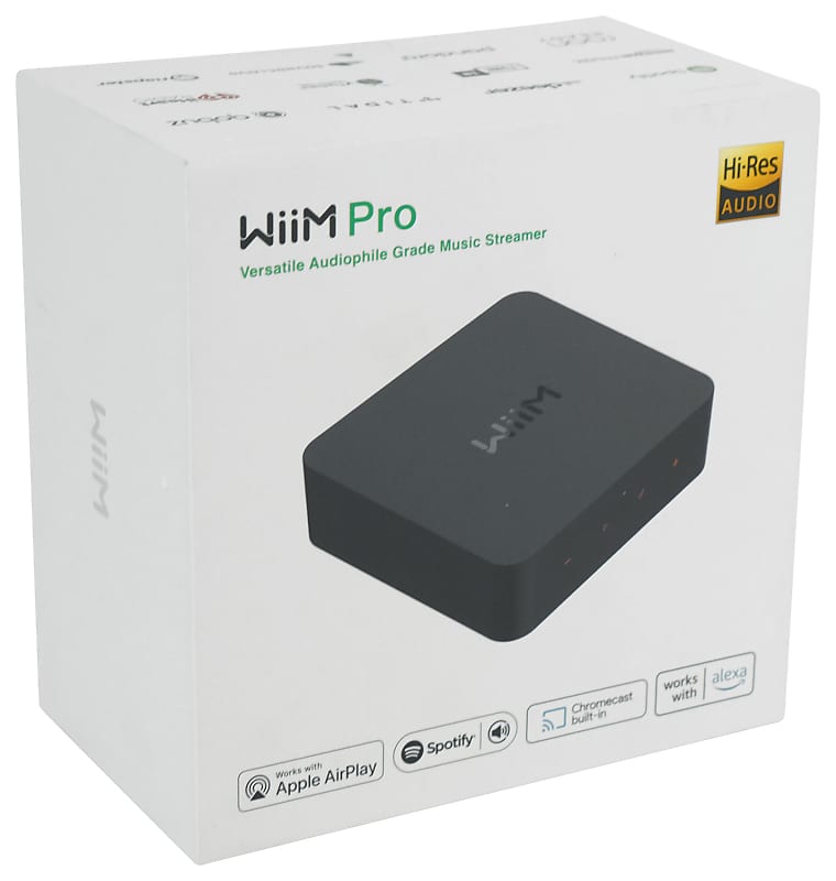 WiiM Pro AirPlay 2 Receiver, Chromecast Audio, WiFi Multiroom Streamer,  Compatible with Alexa, Siri and Google Assistant, Stream Hi-Res Audio from