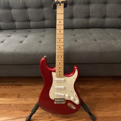 Fender Standard Stratocaster with Maple Fretboard 2006 - 2008 - Chrome Red for sale
