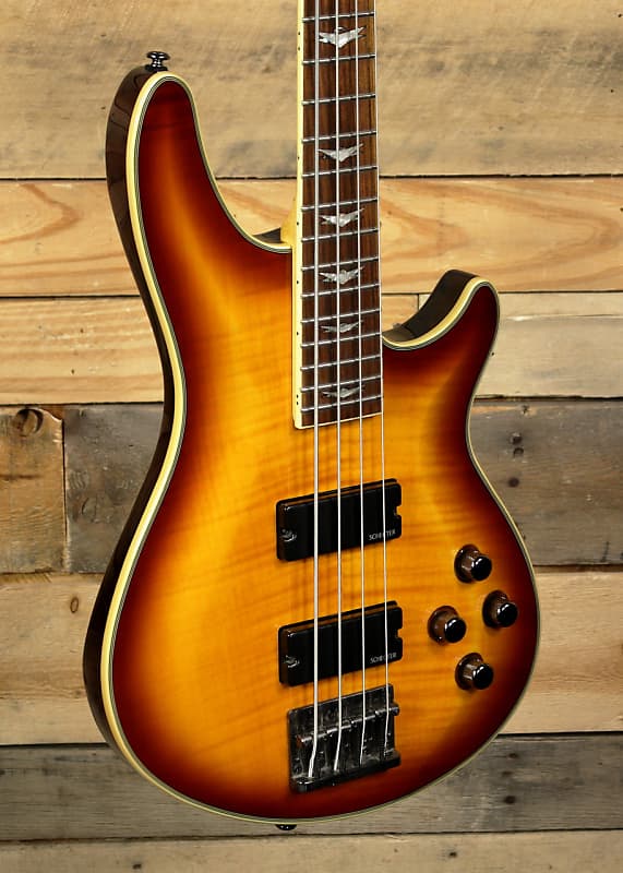 Schecter Omen Extreme-4 Bass Vintage Sunburst W/ Gigbag | Reverb