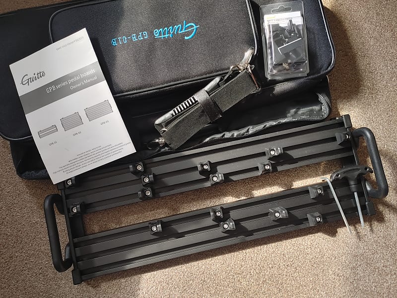 Guitto GPB01B Pedalboard No Velcro Reverb