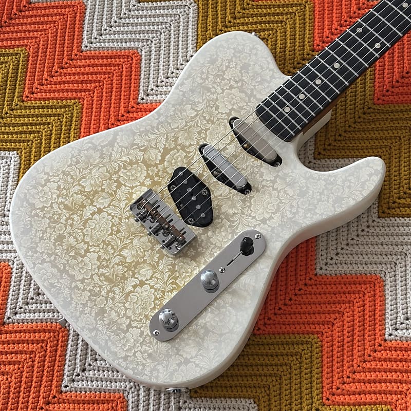 Magnetic Heaven- Nashville Mustang! - 7/8 Scale Nashville Telecaster with Mustang Neck! - Floral Print! - image 1