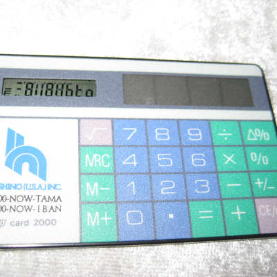 Ibanez Hoshino Guitar Co. Wallet Calculator From 1980's NAMM Show image 2