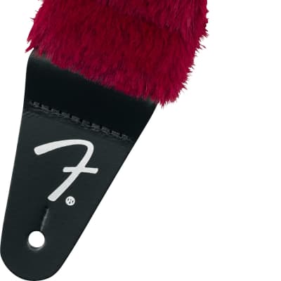 Fender Supersoft Strap Poodle Plush Blue - Sangle Pour Guitares