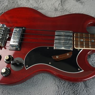 Gaban SG Bass - Cherry 4-String Bass Guitar image 7