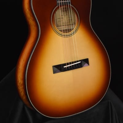 Bedell  Seed to Song Custom Parlor European Spruce, Birdseye Maple Sunburst Guitar image 2