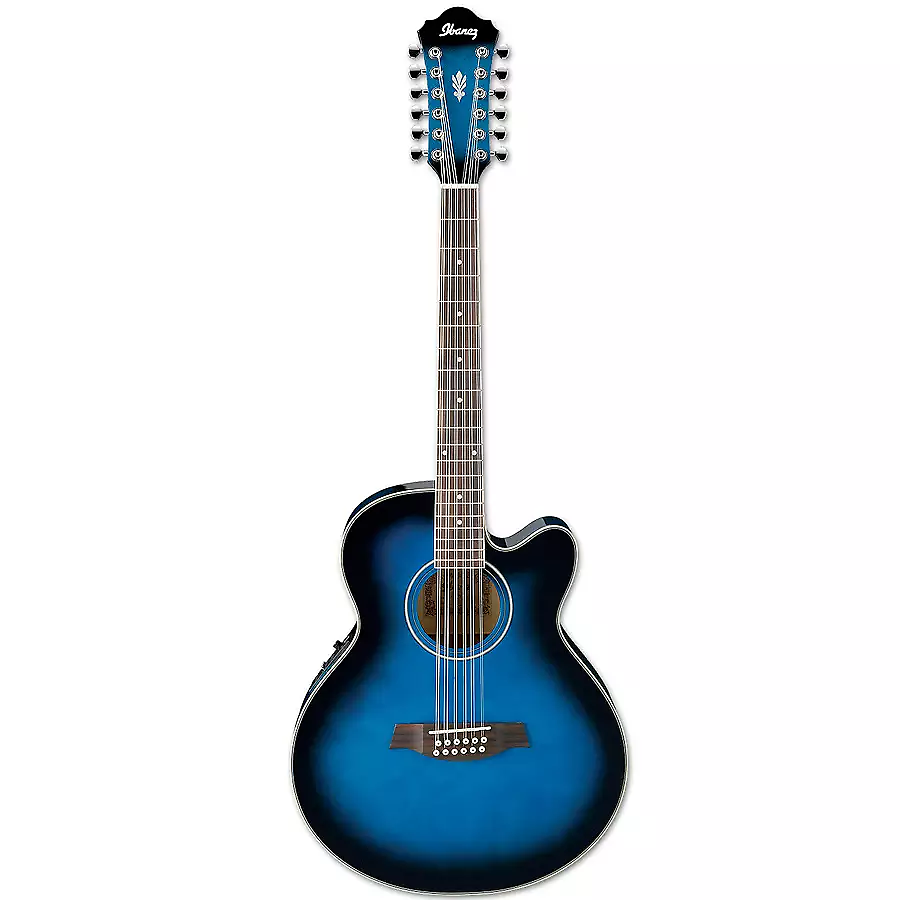 Ibanez AEL1512ETBS AE Series AcousticElectric Guitar Reverb