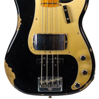 New Fender Custom Shop LTD '59 Precision Bass Special Relic Heavy Checking Aged Black image 3