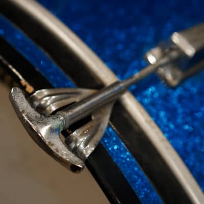 Ludwig 13/16/22" Super Classic Drum Set - 1960s Blue Sparkle image 18