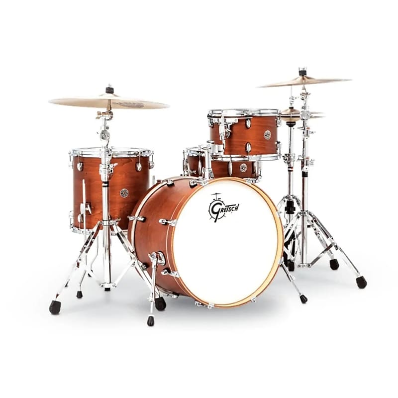 Gretsch Drums Catalina Club CT1-J404 4-piece Shell Pack with Snare Drum - Satin Walnut Glaze 4-piece Mahogany Drum Kit with 20" Bass Drum image 1