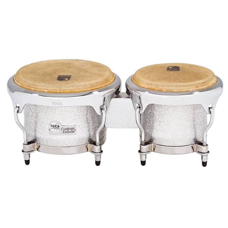 Custom Deluxe Fiberglass Bongos - Silver Sparkle – TOCA