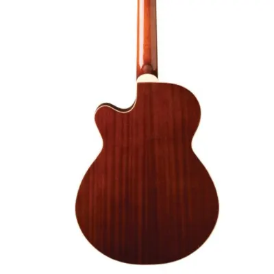 Washburn AB5 Cutaway Acoustic Electric Bass Guitar. Natural image 6