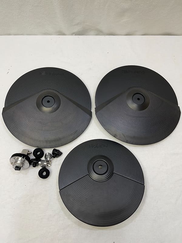 THREE PACK - 2x Roland CY8 + 1x CY5 Crash Ride Cymbal V Drums Pad CY-8 CY-5