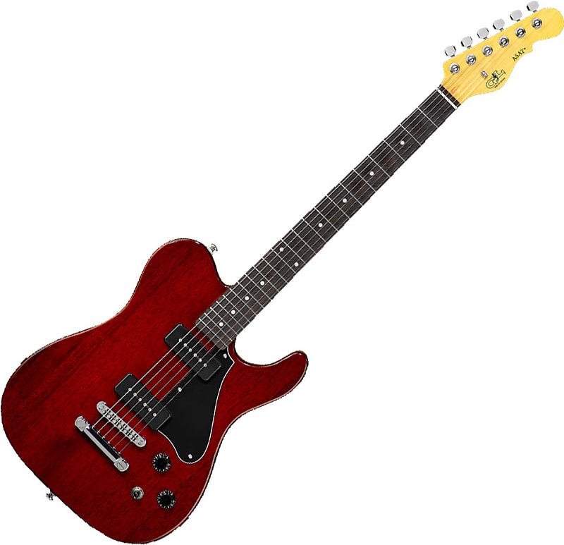 G&L Tribute ASAT Junior II Electric Guitar Trans Red image 1