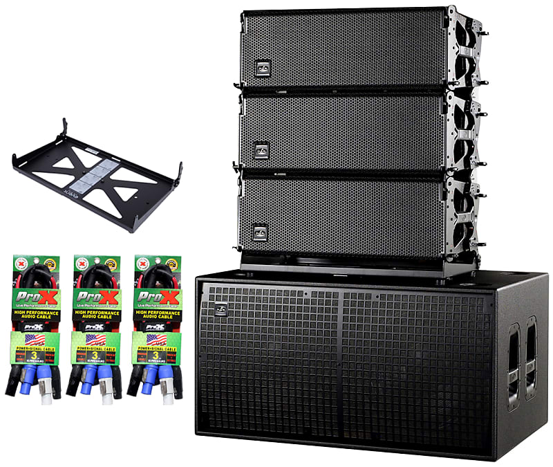 3x DAS Event-210A Dual 10" Powered Line Array + Event 218A | Reverb