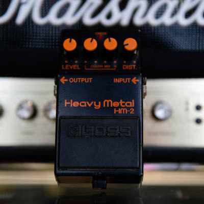 Boss HM-2 Heavy Metal Vintage 80's Black Label Made in Japan Pedal 