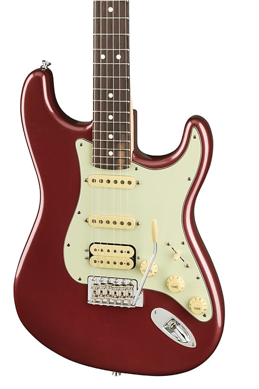Fender American Performer Stratocaster HSS Electric Guitar Rosewood FB, Aubergine image 1