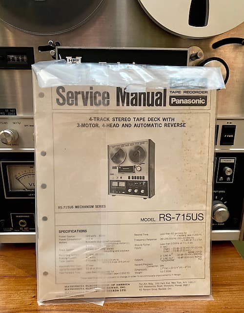 その他 Technics RS-715U Technics RS-715U Specifications Technics