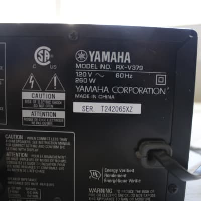 Yamaha RX V379 5.1 Channel 100 Watt Receiver bundle WITH REMOTE image 6