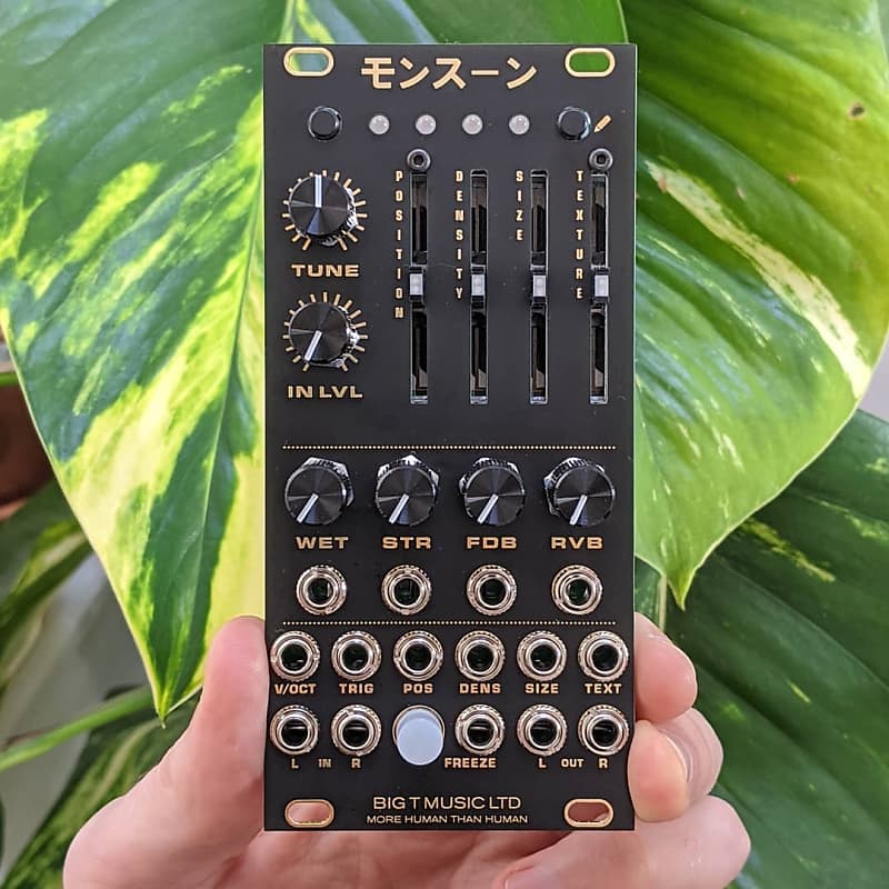 Blade Runner inspired Monsoon Eurorack Module (Expanded Mutable Clouds) with Black + Gold Panel image 1