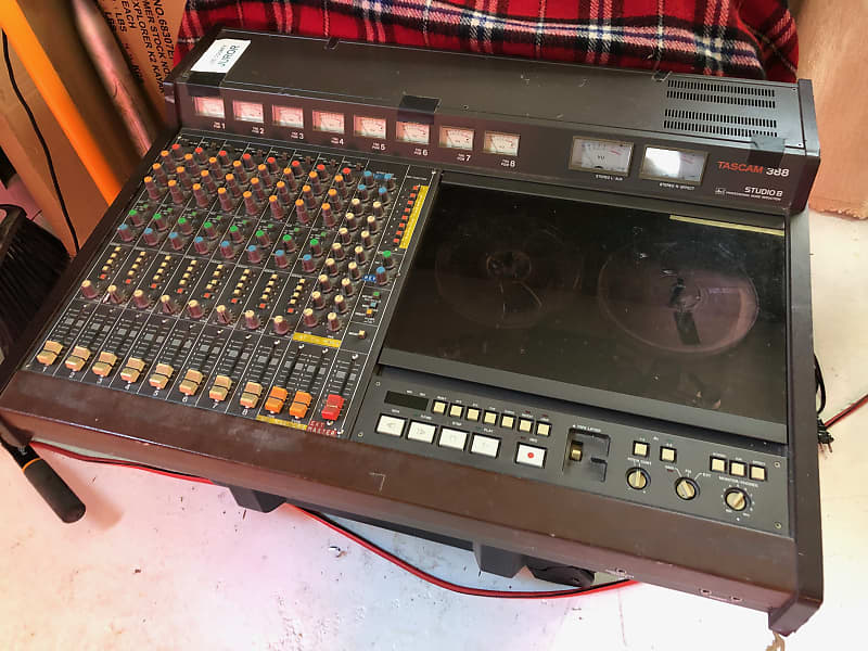 TASCAM 388 Studio 8 1/4 8-Track Tape Recorder with Mixer
