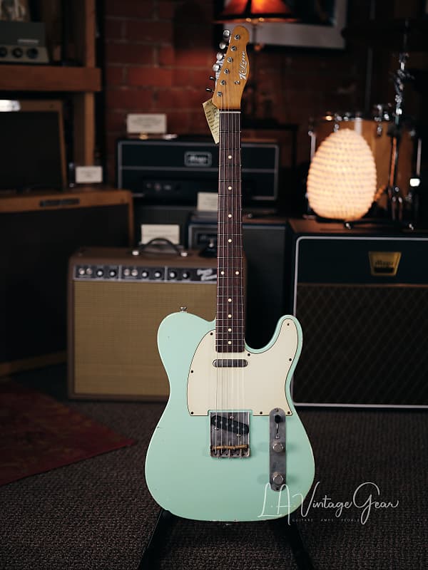 K-Line "Truxton" White Guard Tele Style Electric Guitar - In Surf Green image 1