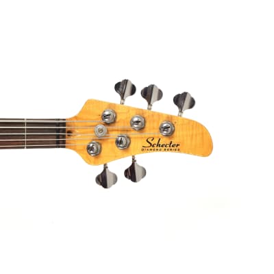 Schecter Diamond Series CV-5 Electric Bass Guitar w/ Gig Bag Highly Figured Neck image 8