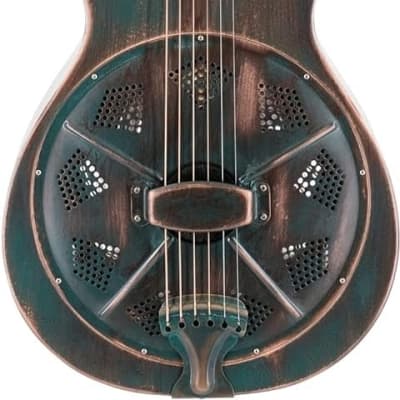 Recording King 6 String Resonator Guitar, Right, Vintage Green (RM-993-VG) image 2