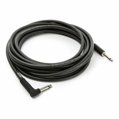 MXR DCIX20R Pro Series 20 ft. Straight to Right Angle Instrument Cable, Black image 3