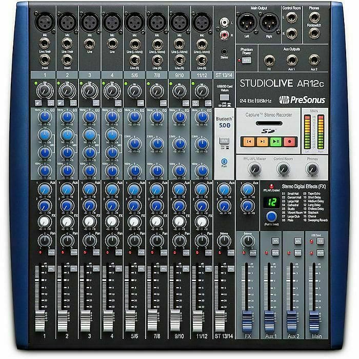 PreSonus StudioLive AR12c 14-Input Mixer / Digital Recorder / Audio Interface image 1