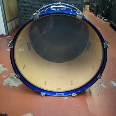 1990s Premier Made in England XPK Birch Shell Sapphire Blue 16 x 22" Bass Drum - Looks /Sounds Great image 9