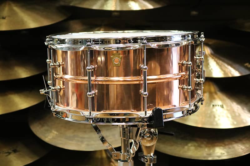 Ludwig LC662T Copper Phonic 6.5x14" Snare Drum with Tube Lugs image 2