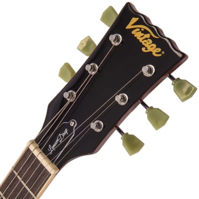 Vintage ReIssued Series V100PGM LP Style Guitar - Lemon Drop image 10