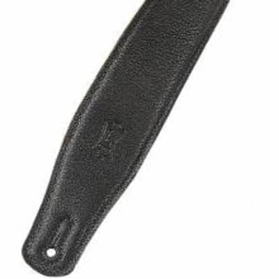Levy's M26GF Garment Leather Guitar Strap - 2 1/2" (Black) image 2
