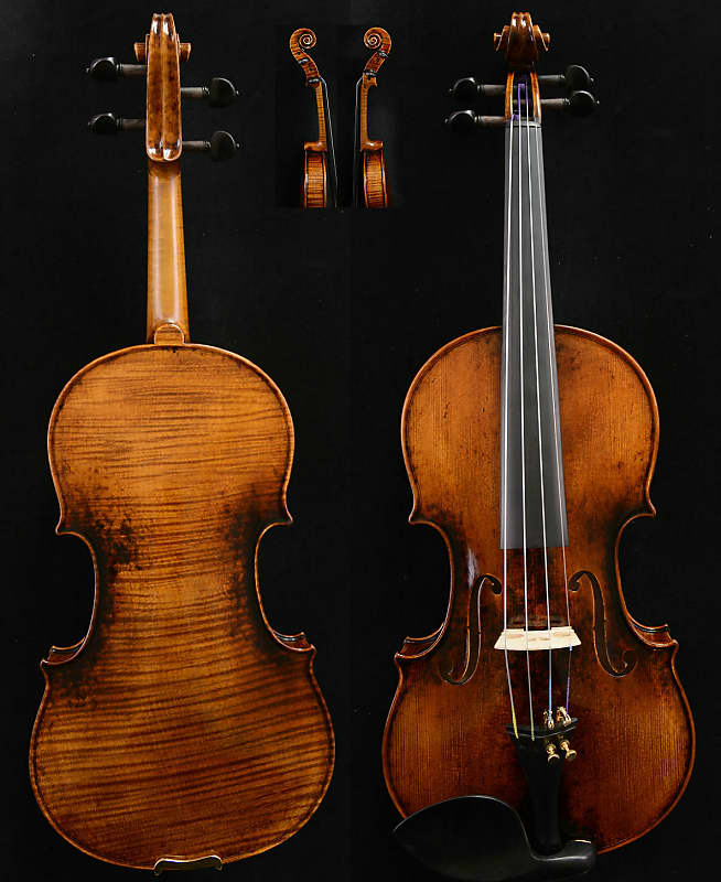 Rare Violin Stradivari Violin Master Wang's Own Work 200