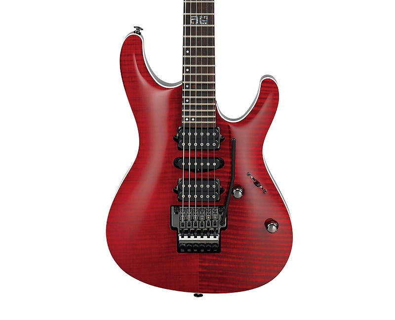 Ibanez KIKO100TRR Kiko Loureiro Signature Guitar - Transparent Ruby Red