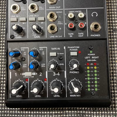 Phonic AM240D 2-Mic/Line 4-ST Mixer with EFX | Reverb