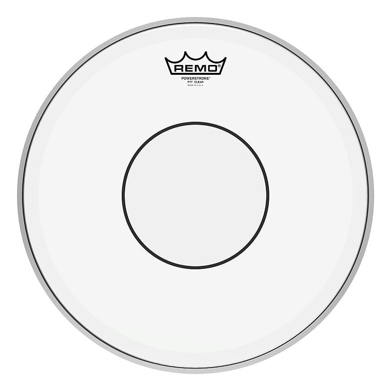 Remo 14" Powerstroke 77 Clear Dot Drumhead - Top Clear Dot image 1