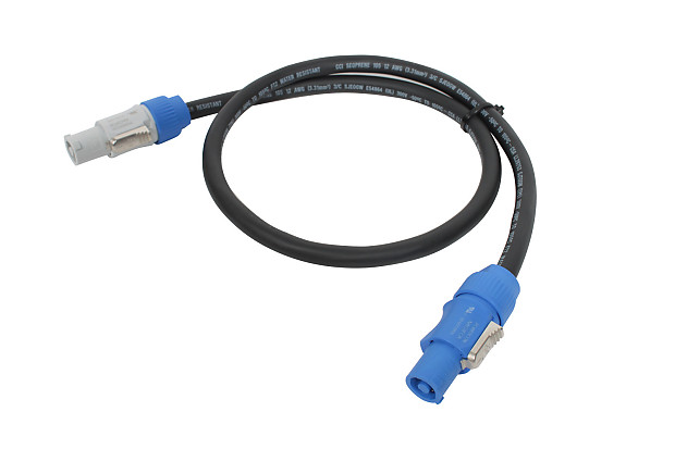Elite Core Audio PC12-AB-3 PowerCon Power Extension Cable - 3' image 1