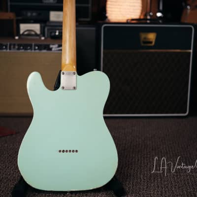 K-Line "Truxton" White Guard Tele Style Electric Guitar - In Surf Green image 8