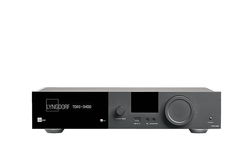 LYNGDORF TDAI-3400 Stereo Streaming &amp; Integrated Digital Amp (FULL - 2 optional modules INCLUDED) - NEW!  			