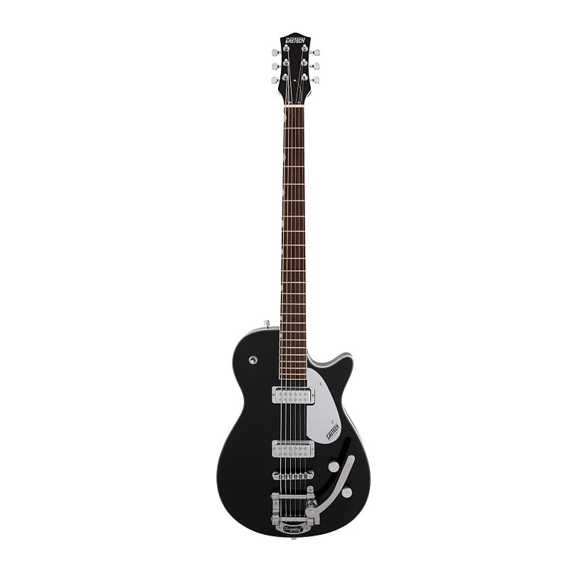 Gretsch G5260T Electromatic Jet Baritone Solid Body 6-String Electric Guitar with Bigsby, 12-Inch Laurel Fingerboard, and Bolt-On Maple Neck (Right-Hand, Black) image 1