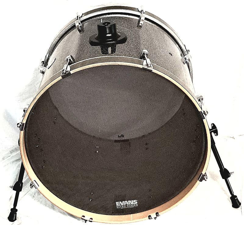 PDP BASS DRUM SHELL 2019 SILVER GLITTERED EBONY LACQUER Reverb