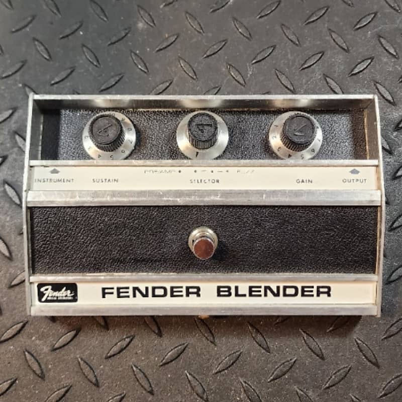 Fender Blender Fuzz Preamp Vintage 3 Knob Rare 1970's - Aluminum