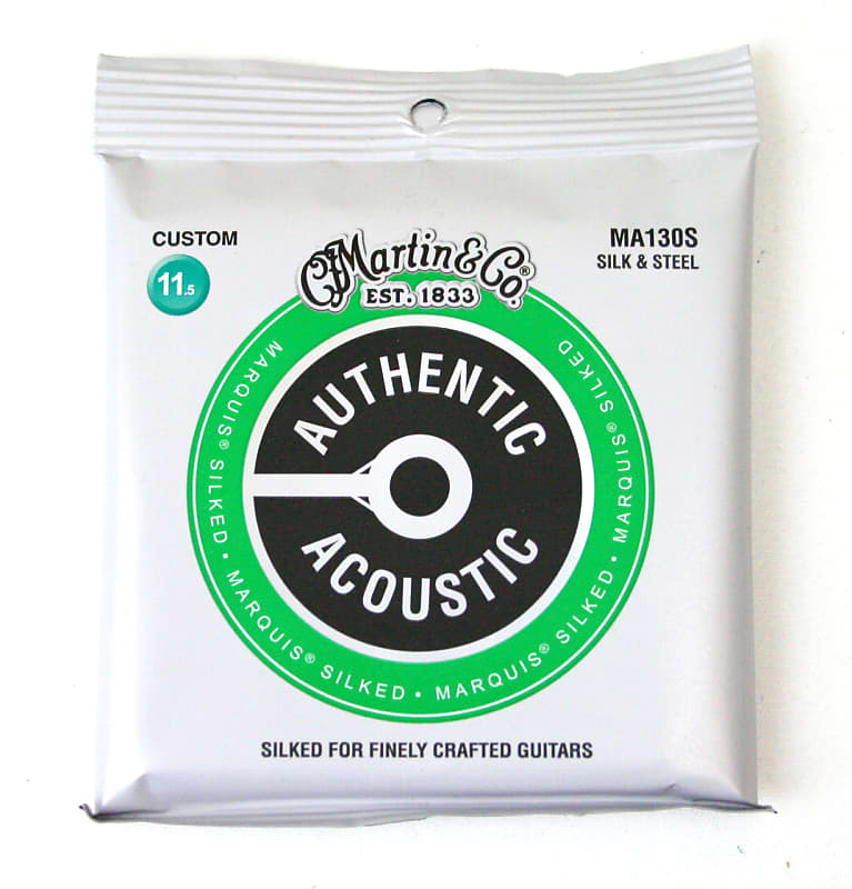 Martin MA130S Authentic Acoustic Silk & Steel Folk Acoustic Strings image 1