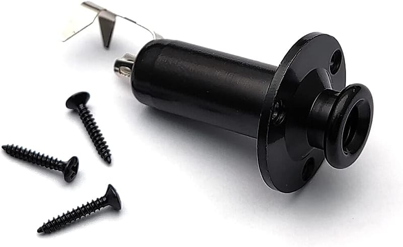 6.35mm Acoustic Electric Guitar Bass Mono Endpin Output Jack | Reverb