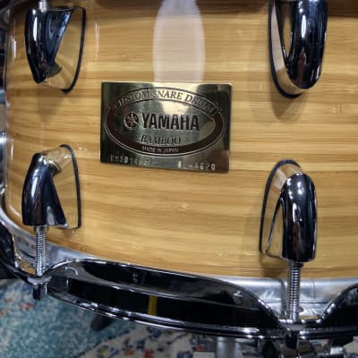 Yamaha - 14x6.5" CMSD1465 Bamboo Snare Drum 2008, Natural Satin image 4