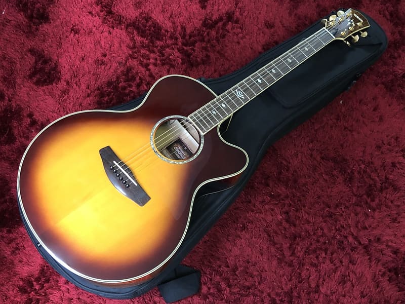 Mint beauty Yamaha COMPASS CPX 900 BS Acoustic guitar Sunburst w/SHC Used  in Japan