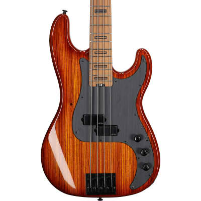 Schecter P-4 Exotic Electric Bass, Faded Vintage Sunburst image 1